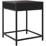  Noćni ormarić s beskonačnim LED svjetlima crni 40 x 40 x 51 cm | shoptok.hr