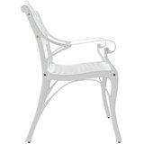  Vrtna klupa 102 cm od lijevanog aluminija bijela | Eponuda.ba