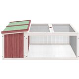  Kavez za zečeve boja kave 117,5x97x47,5 cm od masivne borovine | Eponuda.ba