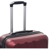  3-dijelni set čvrstih kovčega crvena boja vina ABS | shoptok.hr