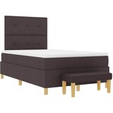  Krevet s opruga kutije Tamno smeđa 200 x 120 cm tkanina | shoptok.hr