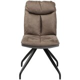 Hom`in stol, kovina, tekstil rjava, siva | Shoptok.si