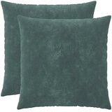  Jastuk s jastukom HEERLEN 2 kom. Morska plava Mikrofibra Flis - Morsko plava 80 x 80 cm 2 | shoptok.hr