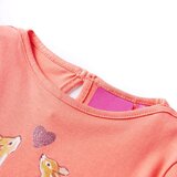  Dječja majica s dugim rukavima koraljna boja 116 | shoptok.hr