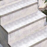 vidaXL Srebrna Aluminij 80 x 20 x 0.3 cm Alum. stepenice Pravokutne | shoptok.hr