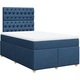  s oprugama i madracem plavi 120 x 190 cm od tkanine | shoptok.hr