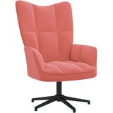  Stol za sproščanje roza žamet, (20957939) | Shoptok.si