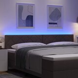  LED glava kreveta Smeđa 200 cm tkanina | shoptok.hr