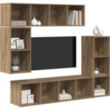 vidaXL Set TV komoda s pohranom 4 pcs hrast artisan Konstruirano drvo | shoptok.hr