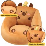 Lean_Toys Plišasti fotelj za otroke Kapibara z raco rjave barve 50x45 cm Cene