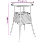  5-delna vrtna jedilna garnitura Rjava Poli ratan, (22086779) | Shoptok.si