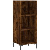  Visoka komoda dimljeni hrast 34,5x34x180cm konstruiranog drva | shoptok.hr