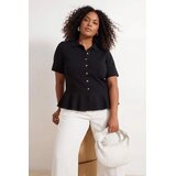 Trendyol ženska bluza Tbbss26Af00186, crna Cene