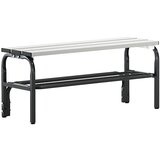 Sypro Garderobna klop z aluminijastimi letvami, VxG 450 x 350 mm, dolžina 1015 mm, antracitne barve, rešetka za čevlje Cene