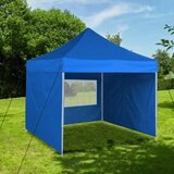  Paviljon Sa Mehanizmom 3x3m Plavi Tri Stranice Torba Slike