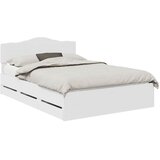  Krevetna konstrukcija Bijelo 160 x 200 cm Inženjersko Drvo Bijela 206 x 163 x 90 cm | Shoptok.si