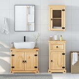  3-dijelni set kupaonskog namještaja Corona masivna borovina | shoptok.hr