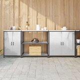  Kuhinjski set za pohranu 3 pcs Srebrna 240 x 50 x 92 cm Cijene
