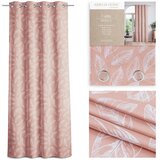  Curtain CALM color powder pink printed theme vegetable style classic silver silver metal eyelets velvet 140x250 AmeliaHome | shoptok.hr