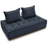 Bobochic Paris Temno modra sedežna garnitura iz tkanine bouclé 175 cm Elisa – | Shoptok.si