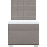 vidaXL Box spring postelja z vzmetnico taupe 80x200 cm blago, (21290999) | Shoptok.si
