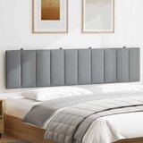 vidaXL Vzglavna stranica svetlo siva 200 cm blago | Shoptok.si
