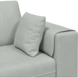 vidaXL Žametni kavč z blazino z blazino Svetlo siva 208 cm Žamet | Shoptok.si