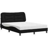  Krevet s madracem Hvar crni 140x200 cm od tkanine | shoptok.hr