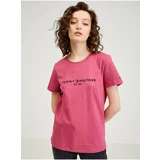 Tommy Hilfiger Pink Women's T-Shirt - Women
