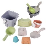Woopie green set toranj s kantom za pijesak 8 kom. biorazgradiv organski materijal | shoptok.hr