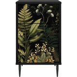  Noćni ormar RHENEN Crni hrast 36 x 33 x 61 cm Konstruirano drvo | shoptok.hr