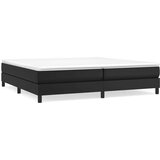  Box spring postelja z vzmetnico črna 200x200 cm umetno usnje, (20724004) | Shoptok.si