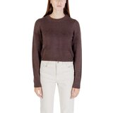 Only Puloverji ONLPETRA LS SHORT O-NECK CC KNT 15350654 Kostanjeva Cene