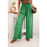 Kesi Włoski Muslin pants with a wide leg green | Shoptok.si