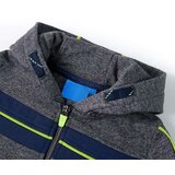  Dječja majica s kapuljačom i patentnim zatvaračem siva prošarana 104 | shoptok.hr