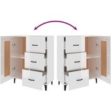  Komoda sjajna bijela 69 5x34x90 cm od konstruiranog drva | shoptok.hr