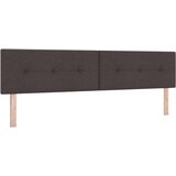  Krevet s oprugom s madracem Tamno smeđa 200x200 cm Tkanina | shoptok.hr