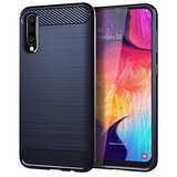 Samsung Silikonski barvni ovitek za Galaxy A50 - Carbon modra | Shoptok.si