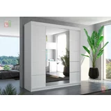 ADRK Furniture Garderobna omara z drsnimi vrati Dalmatia 200x58x215 cm