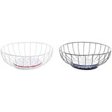 Posuda za Voće DKD Home Decor Pisana Metal Drvo MDF 28 x 28 x 10 cm (2 kom.) | shoptok.hr