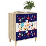  Komoda MAINZ Cvjetni uzorak 66 x 36,5 x 75 cm Konstruirano drvo | shoptok.hr