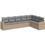  7-dijelni set vrtnih sofa od poliratana s jastucima bež | shoptok.hr