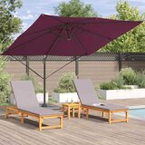 Roma Suncobran Crvena 286 x 284 x 265 cm Aluminij i poliester | shoptok.hr