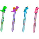  Multicolored Pen With Slider 3 Colors Dinosaur | shoptok.hr