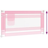  Sigurnosna ograda za dječji krevet ružičasta 160x25 cm tkanina | shoptok.hr