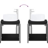  Set ormarića za kupaonicu 3 kom. Crna 49,5 x 44,5 x 66 cm | shoptok.hr