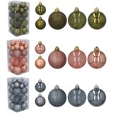 Molarem Home Set od 27 kuglica za božićno drvce – 4 / 6 cm, roza | shoptok.hr