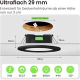 ALUSSO 6x 148 mm LED vgradna svetilka | Shoptok.si