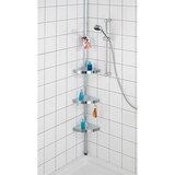 Wenko teleskopski kutni stalak za kupaonsku galanteriju premium (podešavanje po visini: 70 cm - 260 cm, 3-katno, plemeniti čelik) Cijene