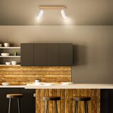  Brilagi - Spot svetiljka SELE 2xGU10/30W/230V bela/dekor hrasta | Eponuda.com